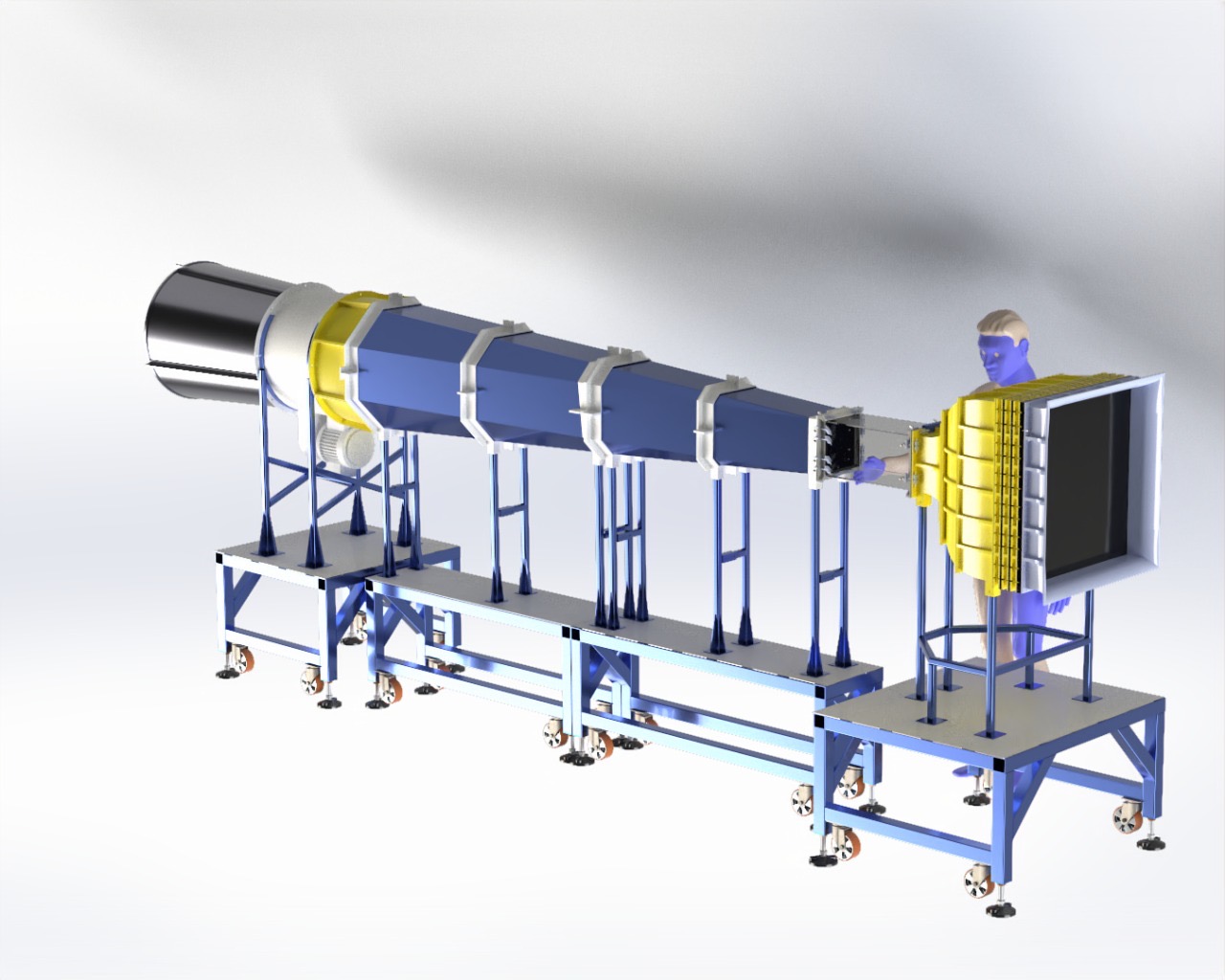 LSWT low-speed wind tunnel CAD render